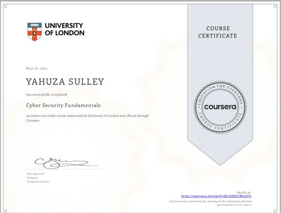 Cybersecurity Foundation Certificate Thumbnail